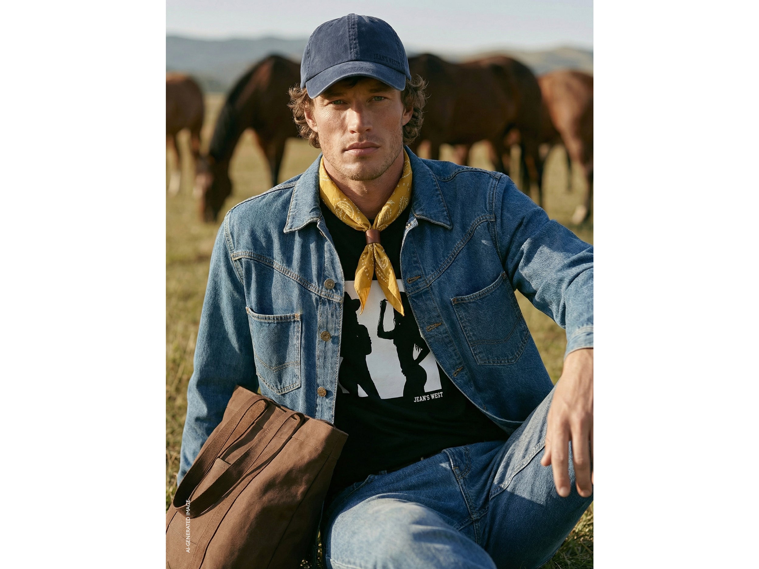 T-shirt western relaxed fit - ucb_image_F