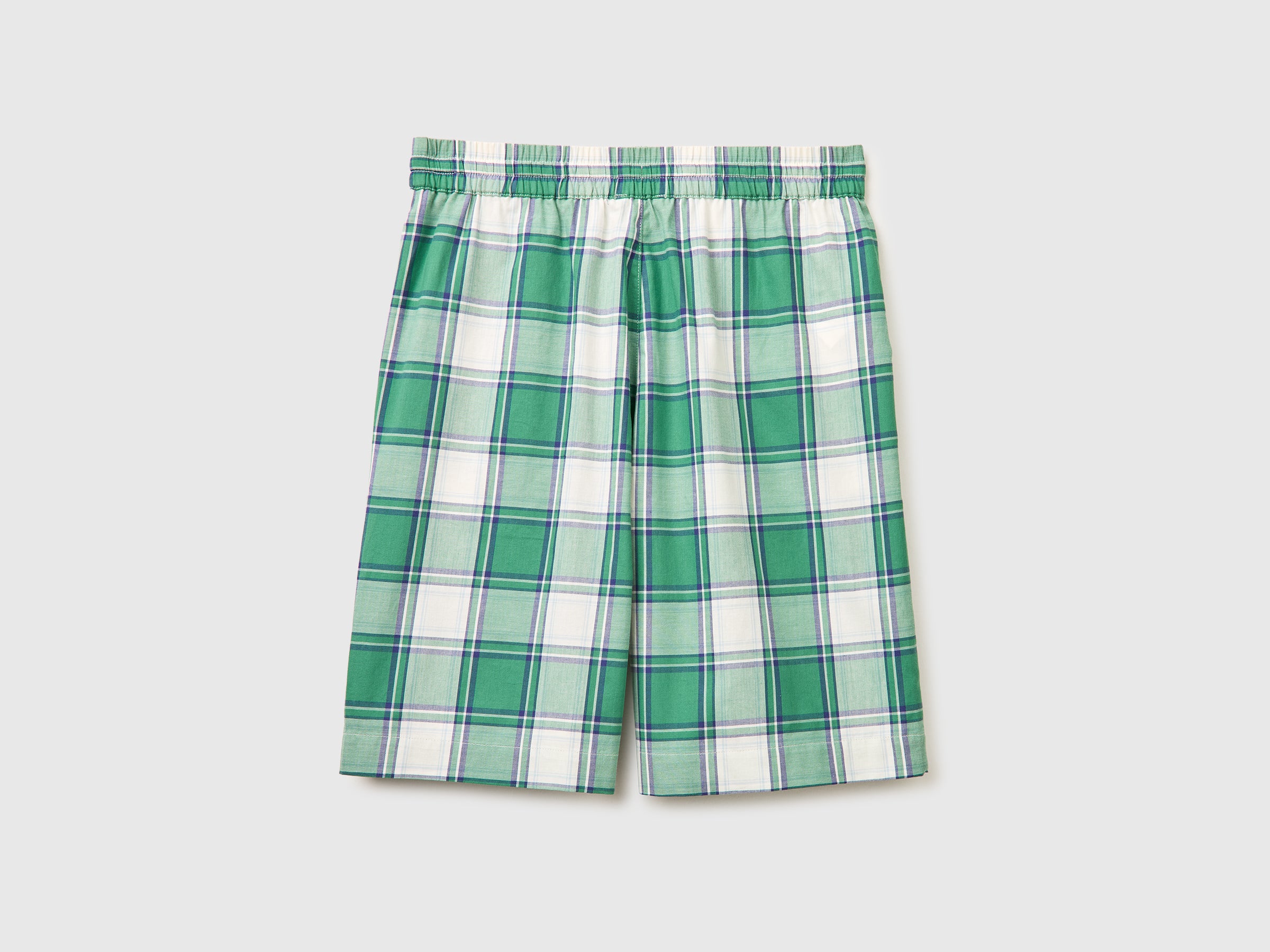 Checked Bermuda shorts with drawstring - ucb_image_BS