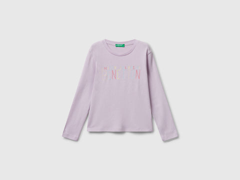 T-shirt com logótipo glitter em algodão - ucb_image_FS
