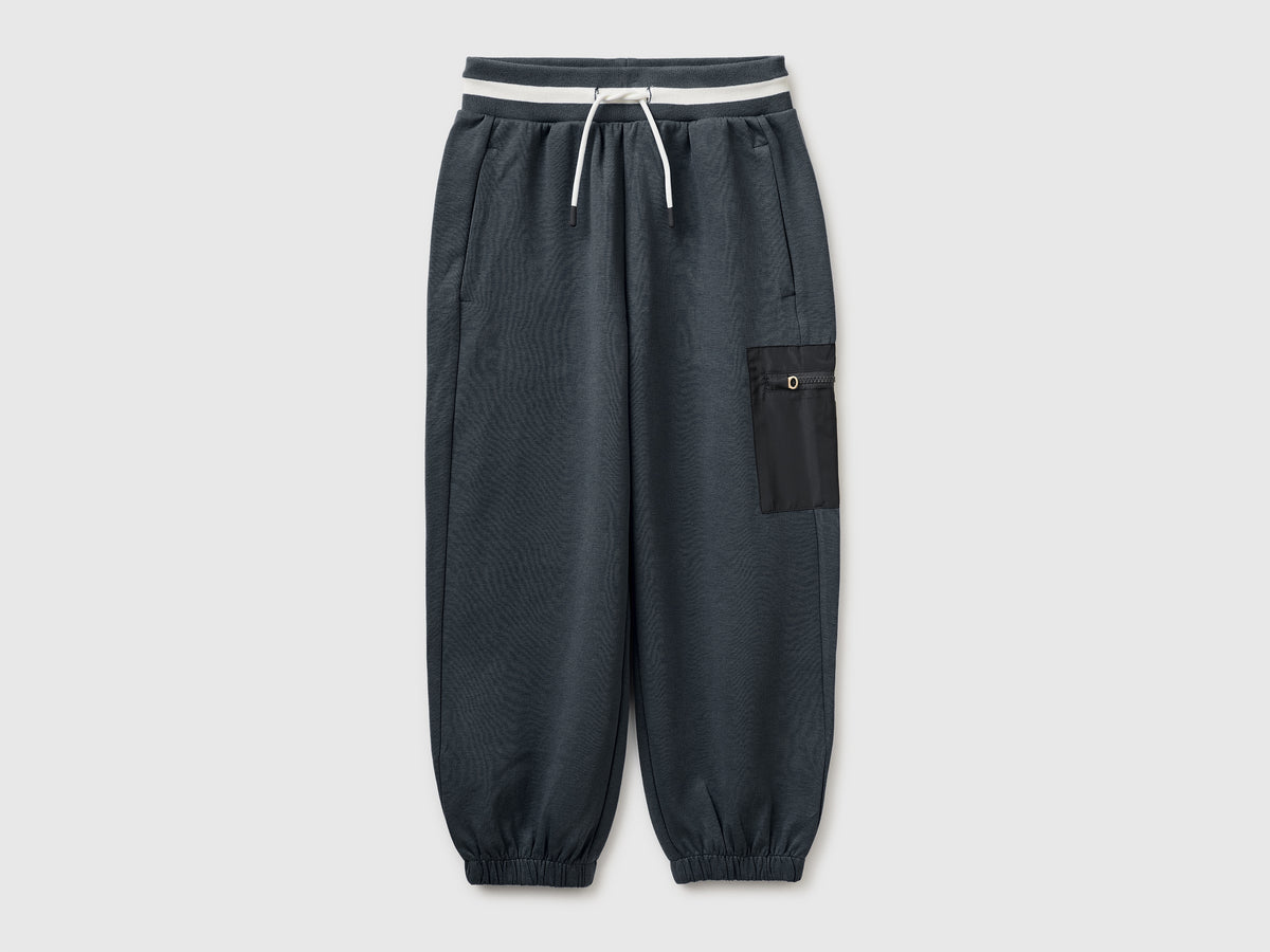 Joggers with nylon pocket - ucb_image_FS