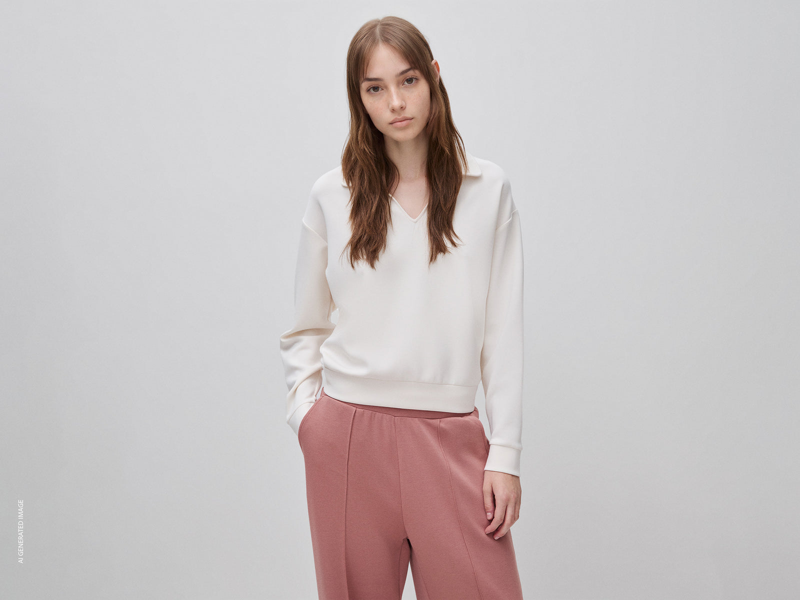 Sweat fluida com gola estilo polo - ucb_image_F