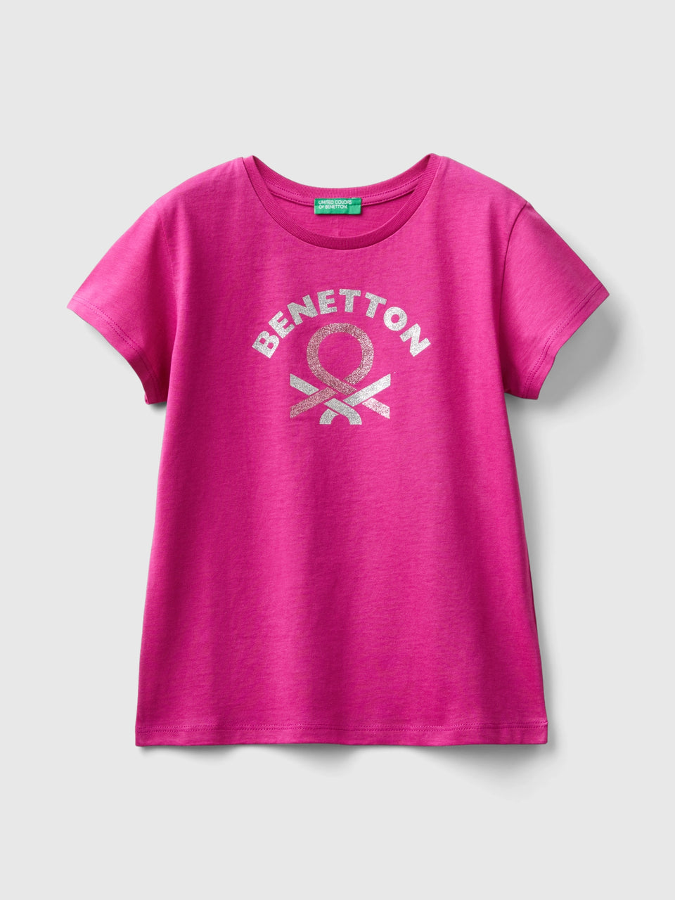T-shirt com logótipo glitter em algodão orgânico - ucb_image_FS