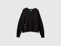 Knit sweater with V-neck - ucb_image_FS