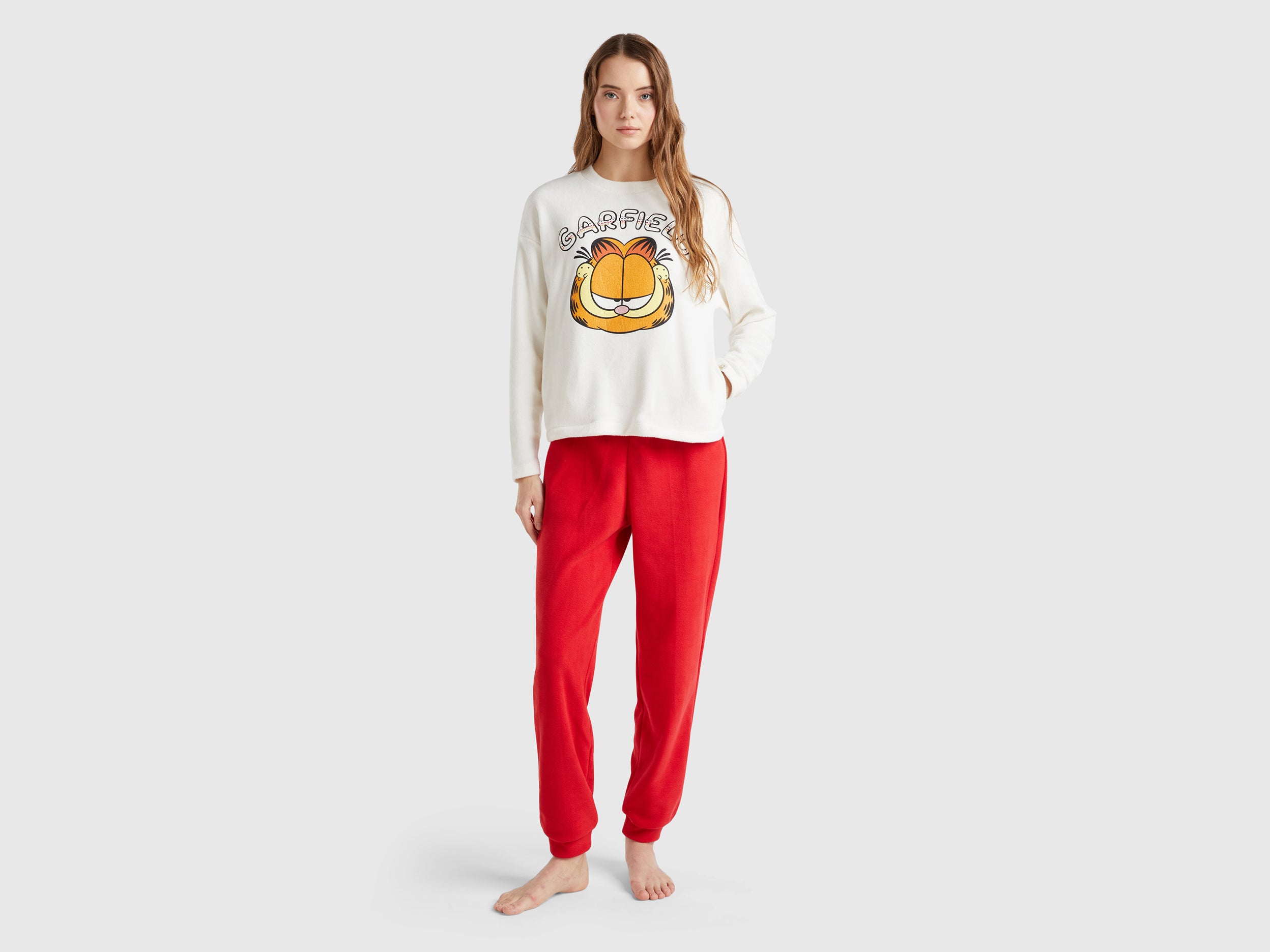 Pijama em tecido polar Garfield ©2024 by Paws, Inc. - ucb_image_F