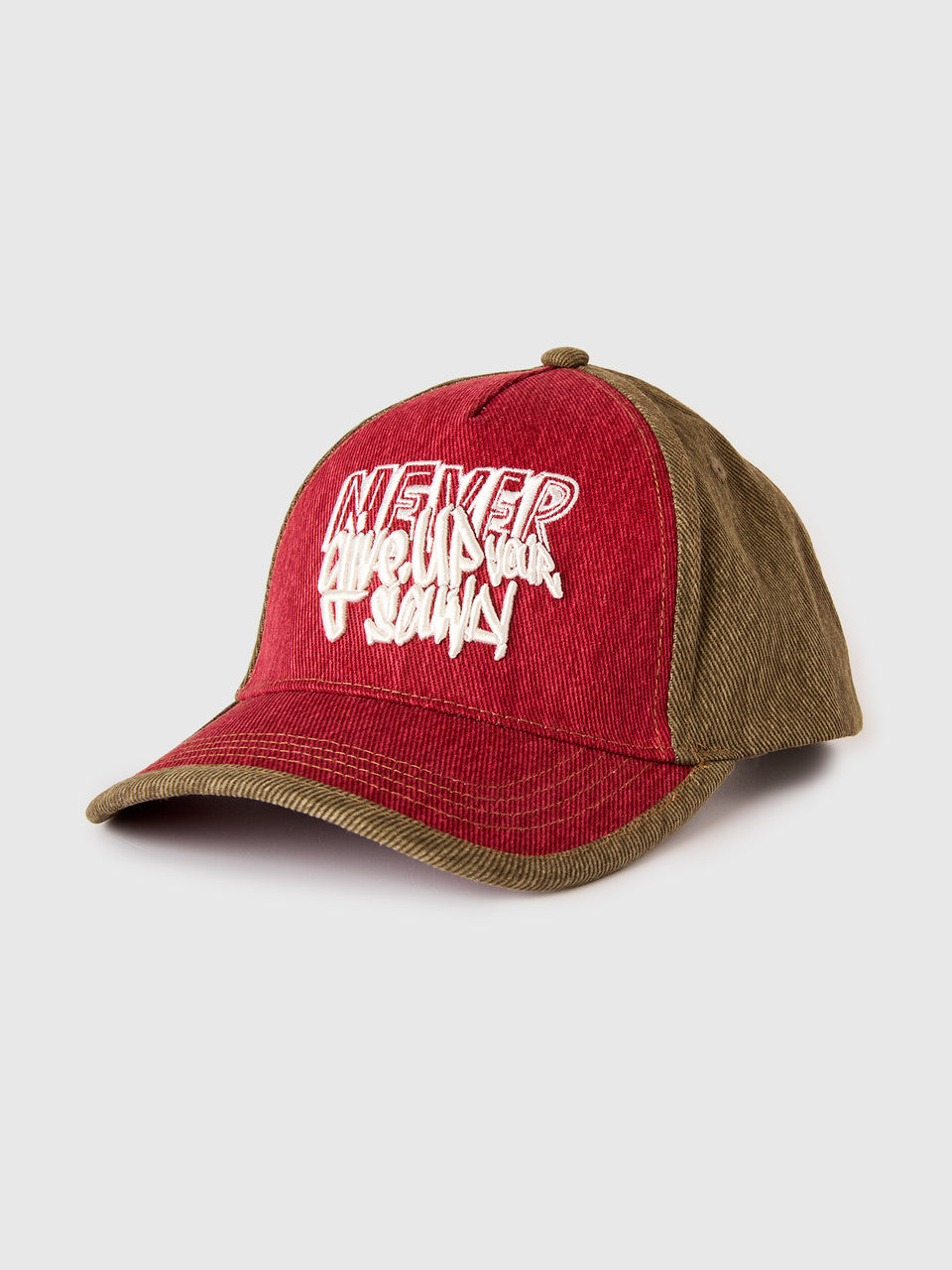Denim baseball cap with slogan - ucb_image_FS