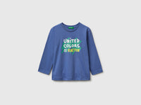 T-shirt com estampa logótipo em algodão orgânico - ucb_image_FS