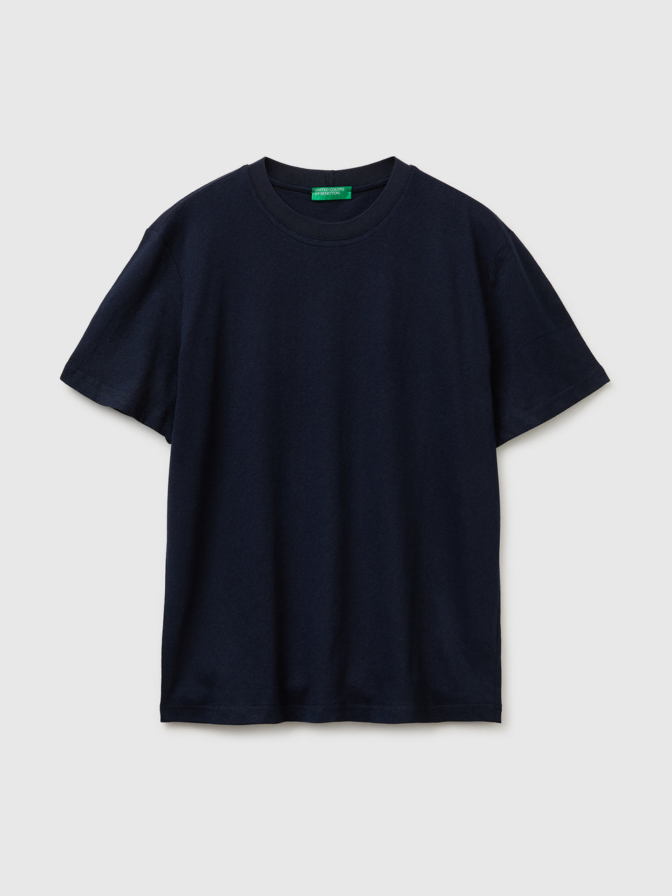 Crew neck T-shirt in linen blend - ucb_image_FS