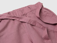 Linen blend trousers with sash - ucb_image_DS1