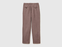 Pure linen drawstring trousers - ucb_image_BS