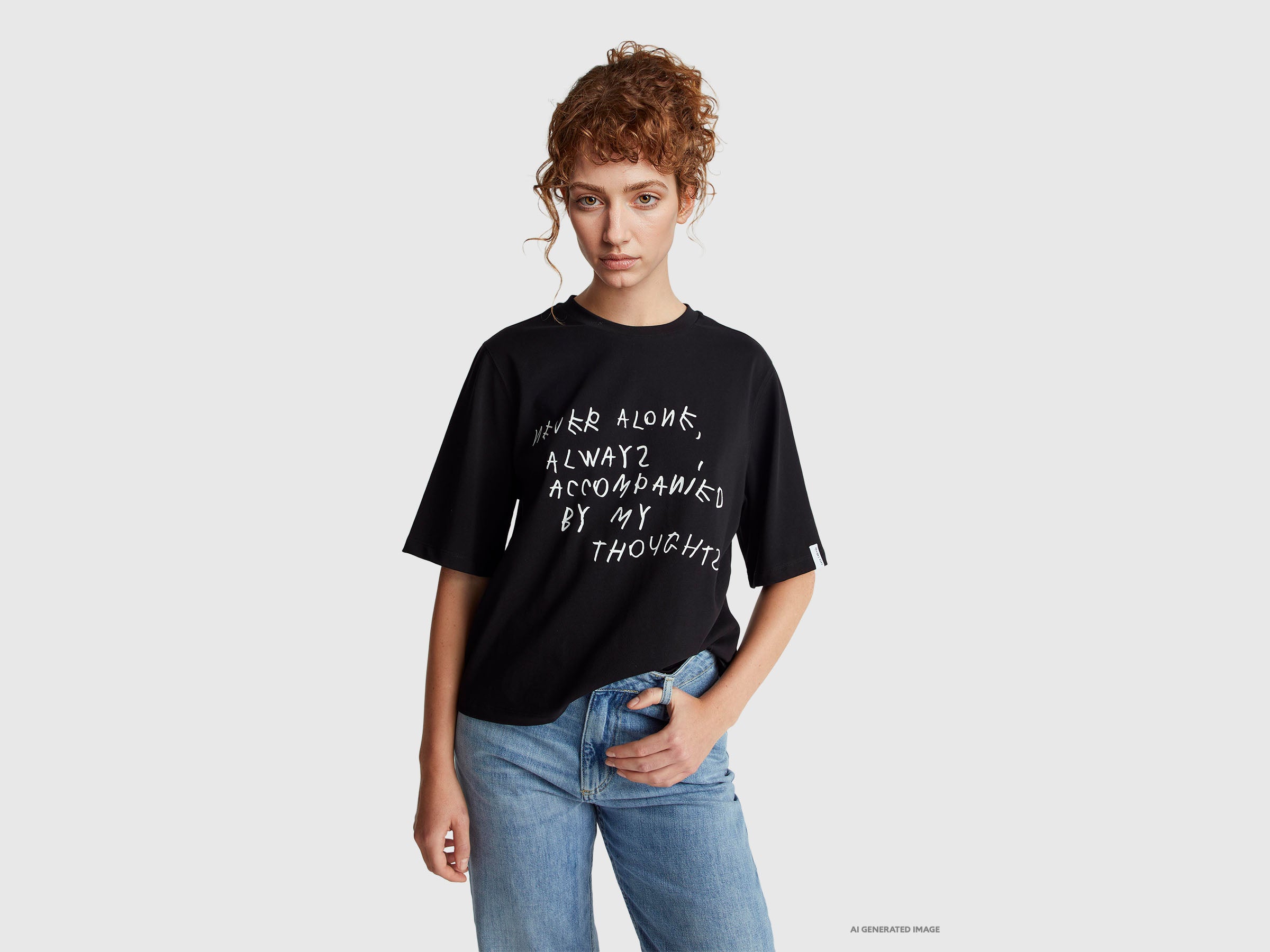 T-shirt nera con stampa Coco Capitán - ucb_image_F