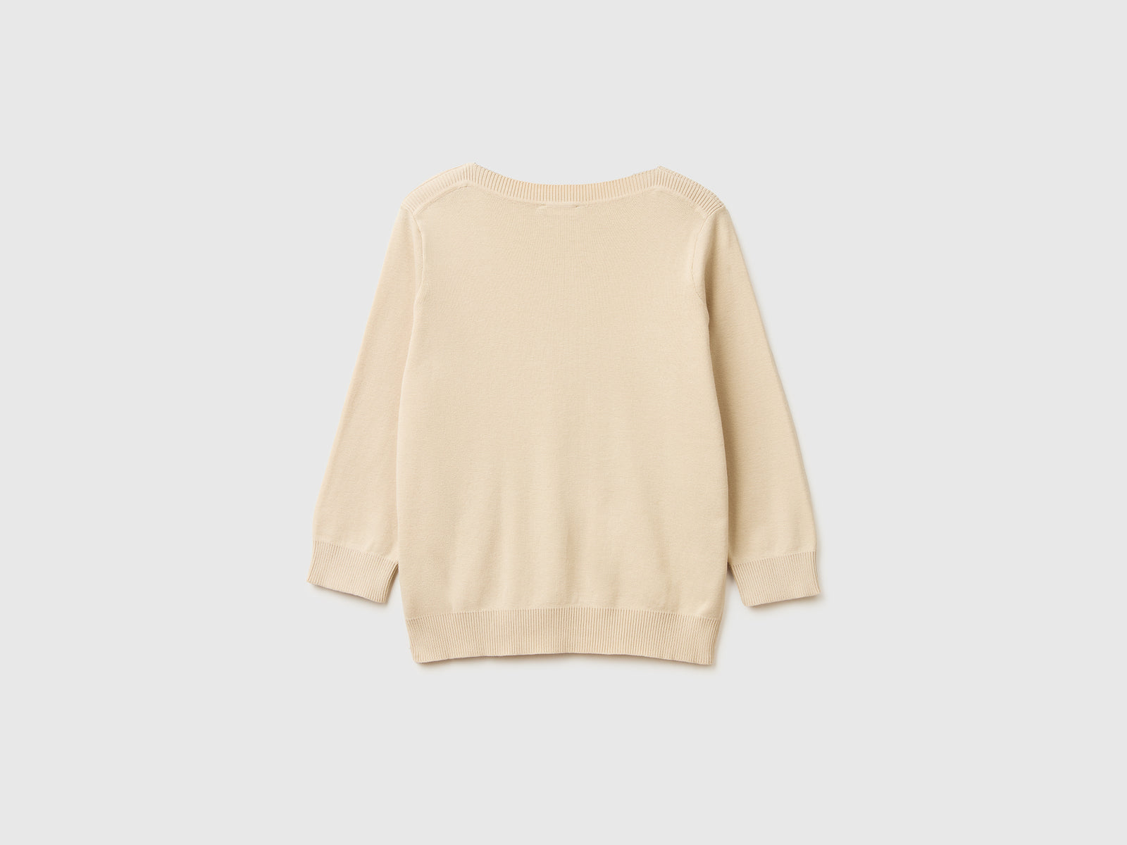 Beige sweater with boat neck - ucb_image_BS