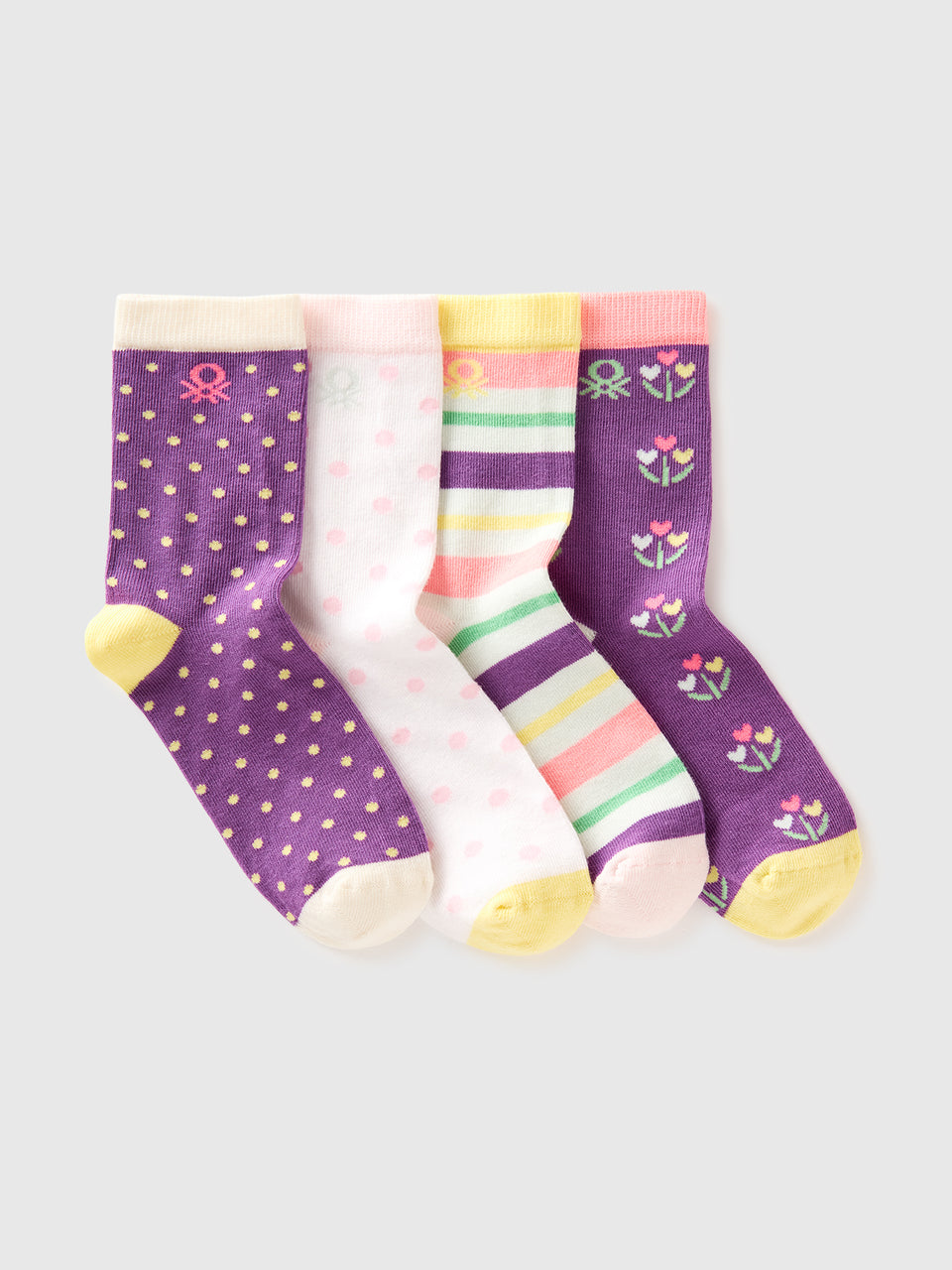 Four pairs of patterned socks - ucb_image_FS