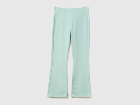 Stretch cotton flared leggings - ucb_image_FS