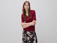 T-shirt slim fit em algodão de fibra longa - ucb_image_F