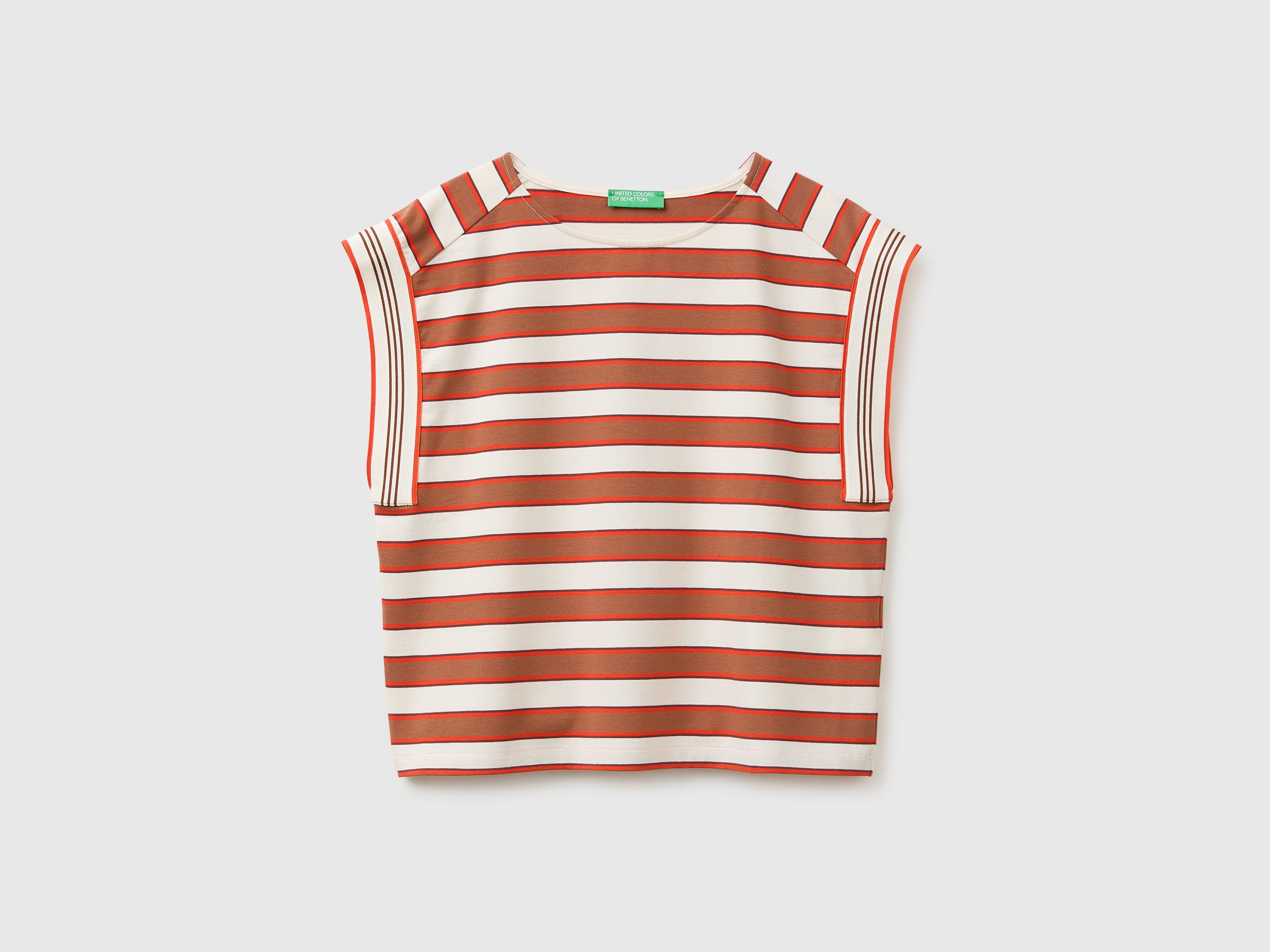T-shirt sem mangas às riscas - ucb_image_FS