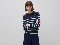 Camisola às riscas com texto bordado - ucb_image_F