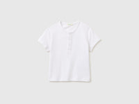 T-shirt carcela de botões em mistura de linho - ucb_image_FS
