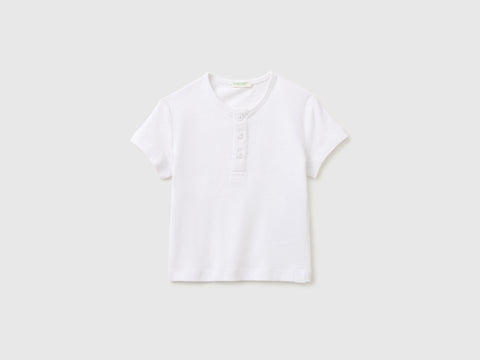 T-shirt carcela de botões em mistura de linho - ucb_image_FS