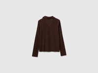 Camisola estilo polo em canelado com botões - ucb_image_BS
