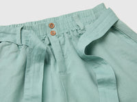 Linen blend shorts with sash - ucb_image_DS1