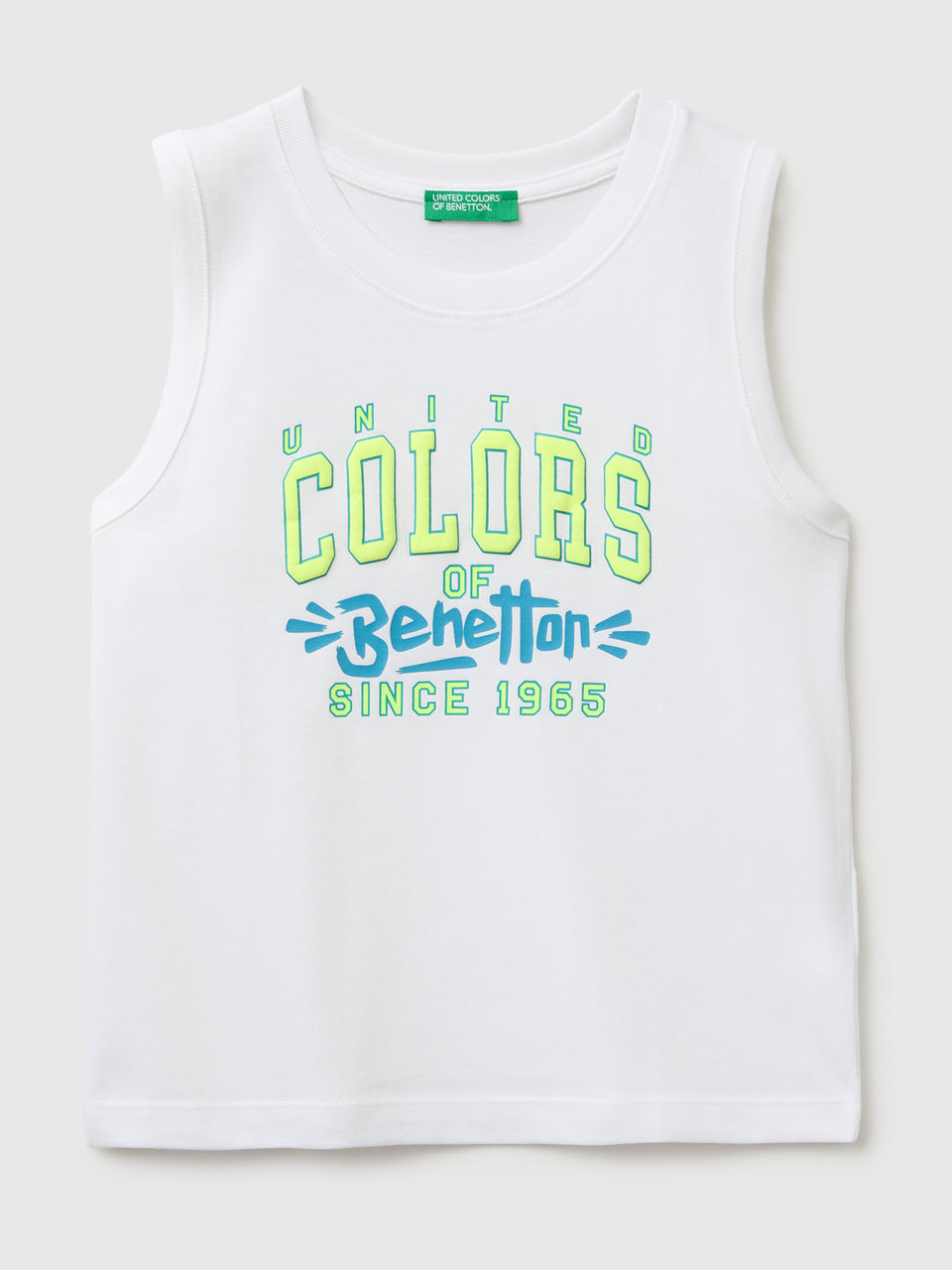 Organic cotton tank top with logo print - ucb_image_FS