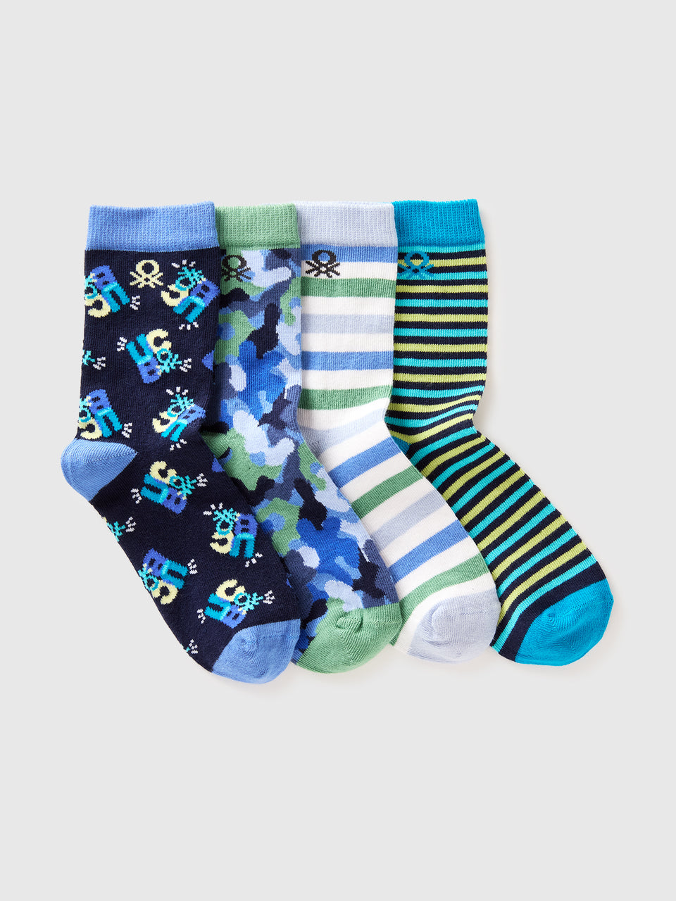 Four pairs of patterned socks - ucb_image_FS
