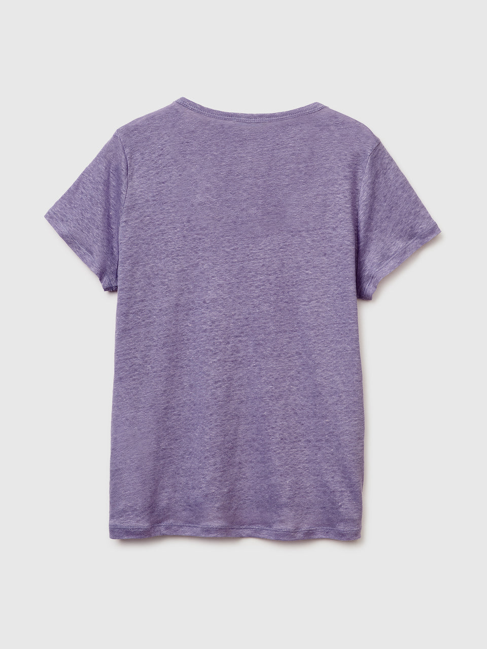 T-shirt de gola redonda em linho puro - ucb_image_BS