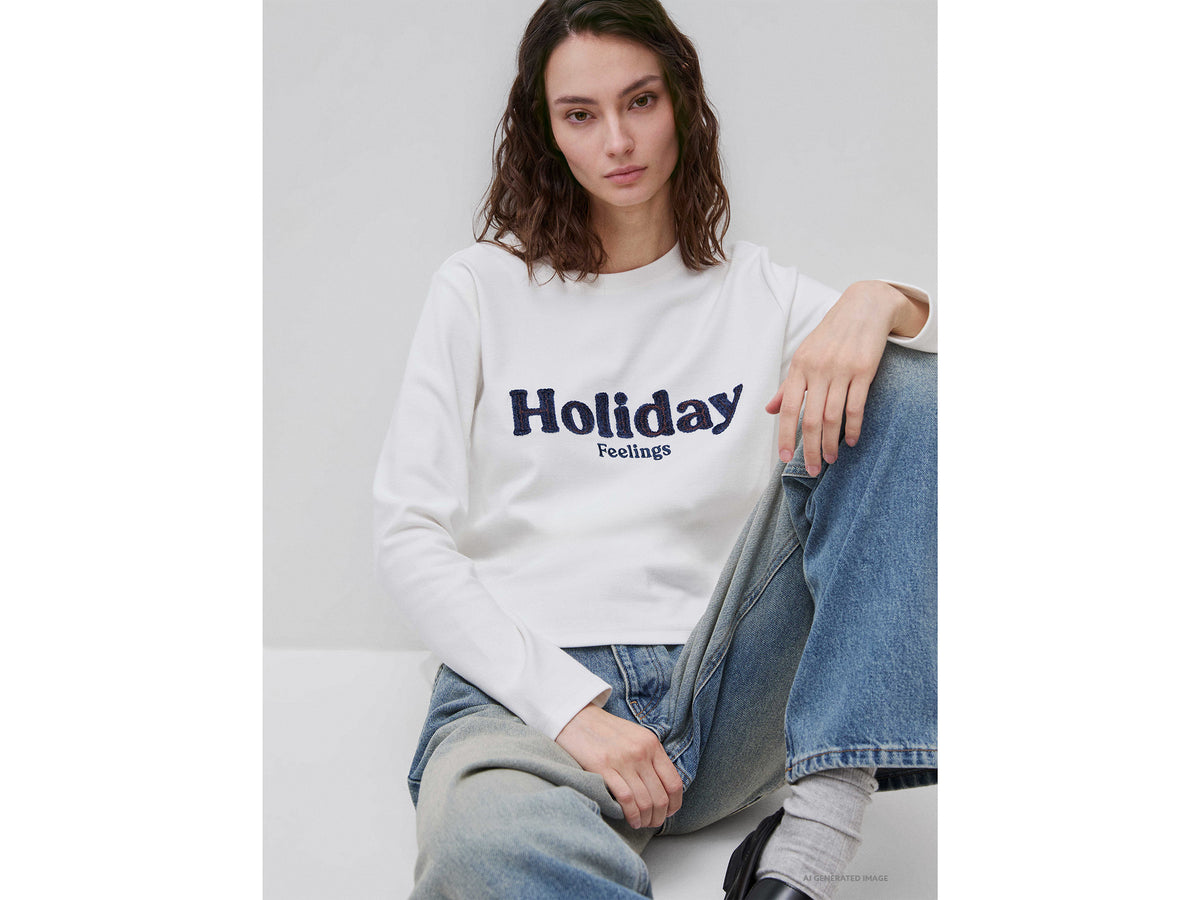 T-shirt em algodão quente com texto - ucb_image_FY