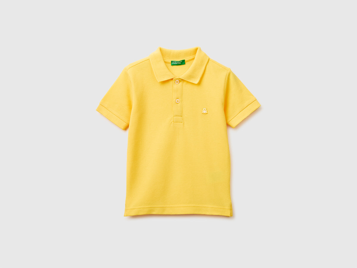 Short-sleeved polo in pure cotton - ucb_image_FS