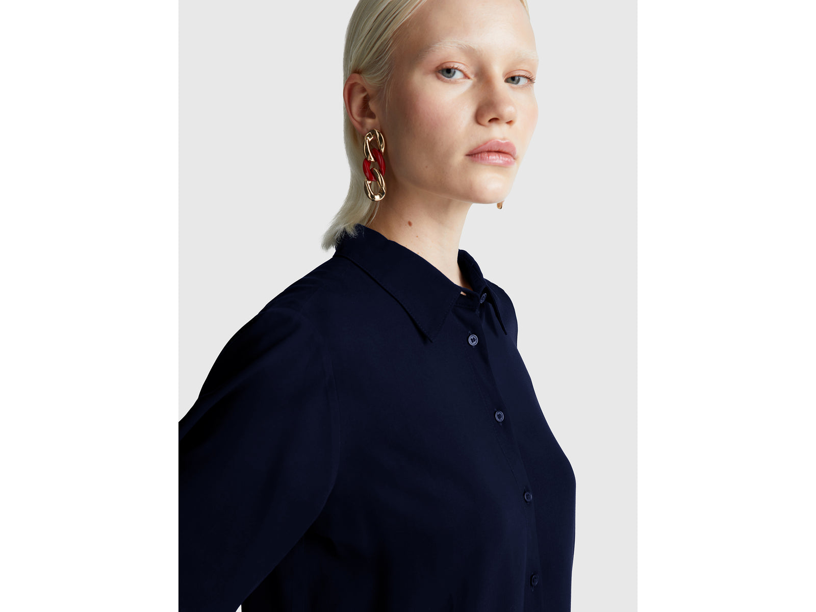 3/4 sleeve shirt in viscose