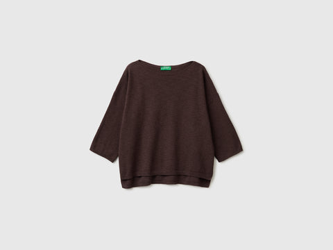 Boxy fit linen blend sweater - ucb_image_FS