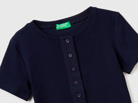 T-shirt carcela de botões canelada - ucb_image_DS1