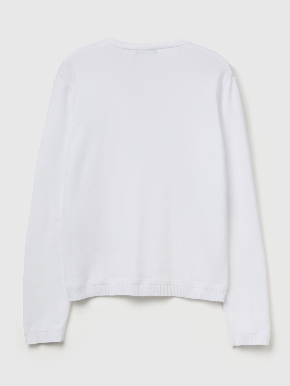 Camisola com decote em V em algodão puro - ucb_image_BS