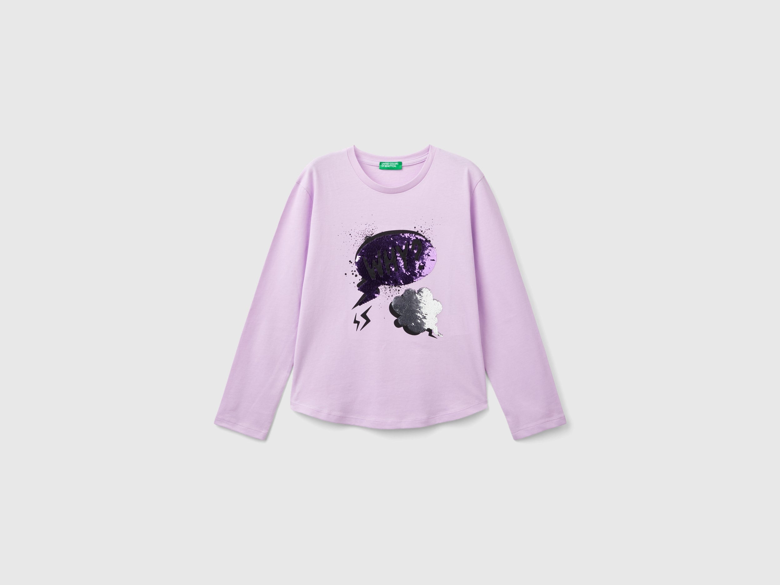 T-shirt com lantejoulas em algodão orgânico - ucb_image_FS