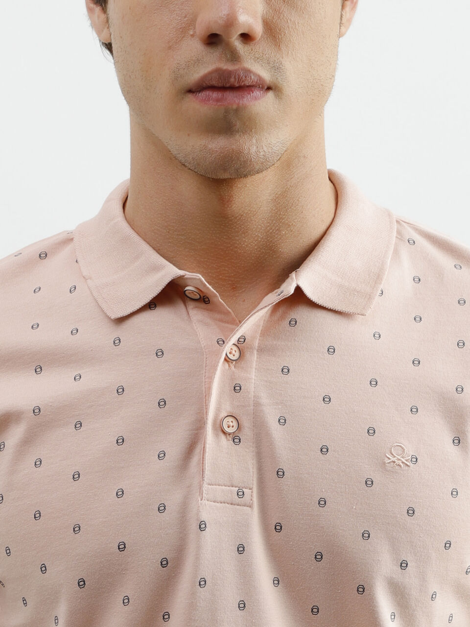 Ditsy AOP Pique Polo image number null