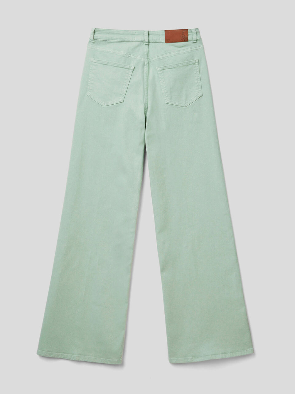 FLARED EASY DENIM WHITE image number null