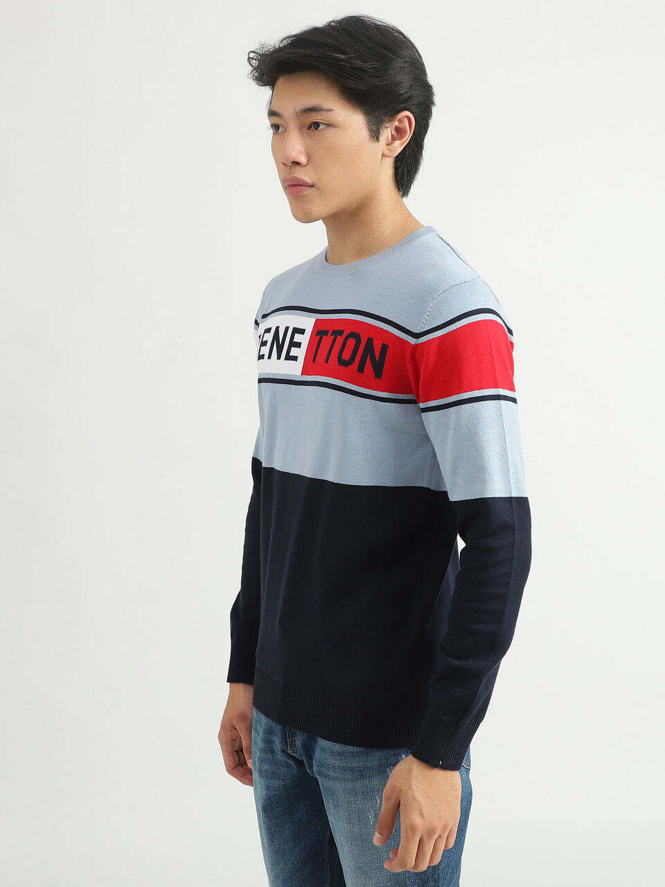 F/S COLOR BLOCKED BENE TTON TRICOT image number null