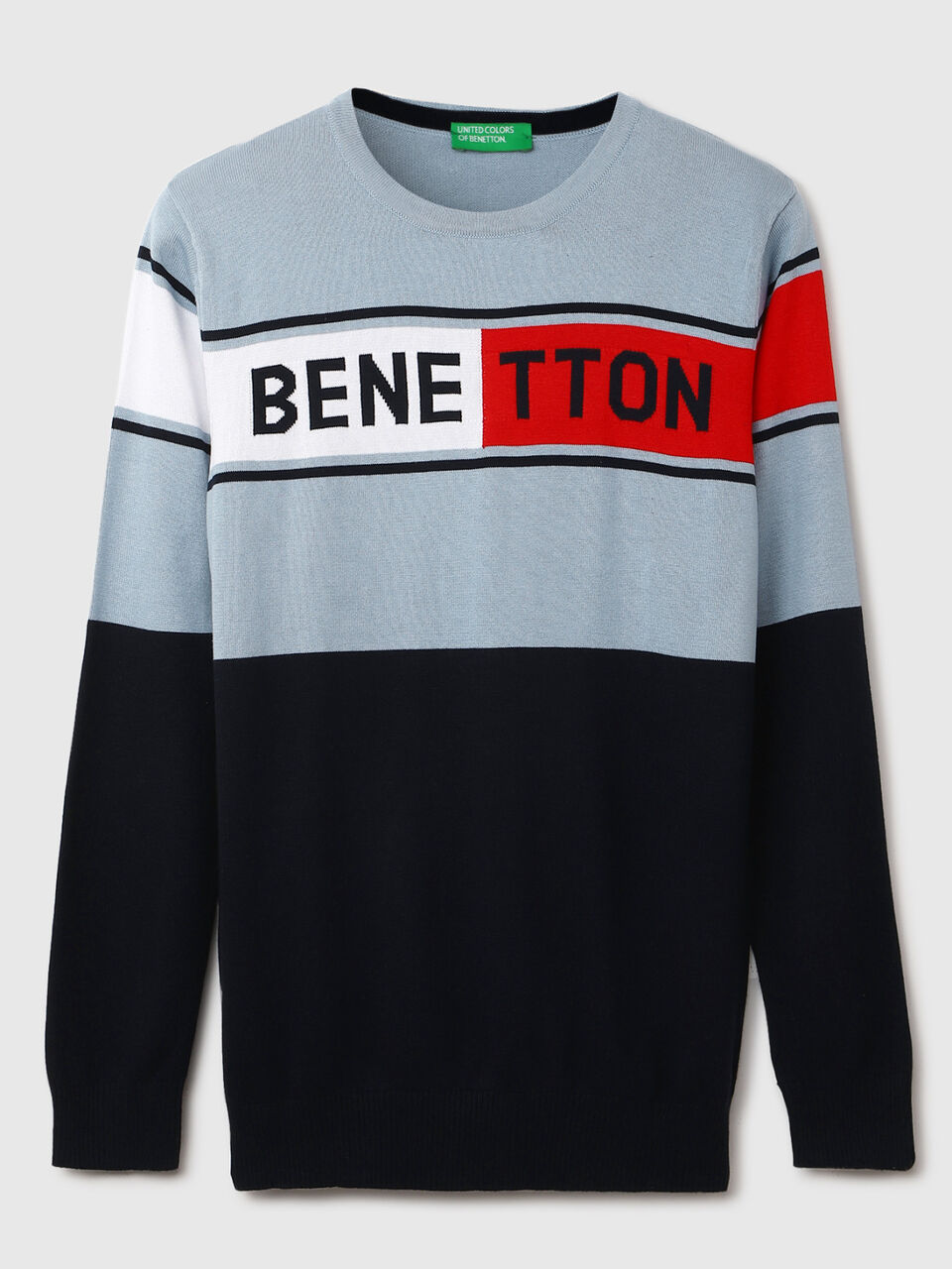 F/S COLOR BLOCKED BENE TTON TRICOT image number 1