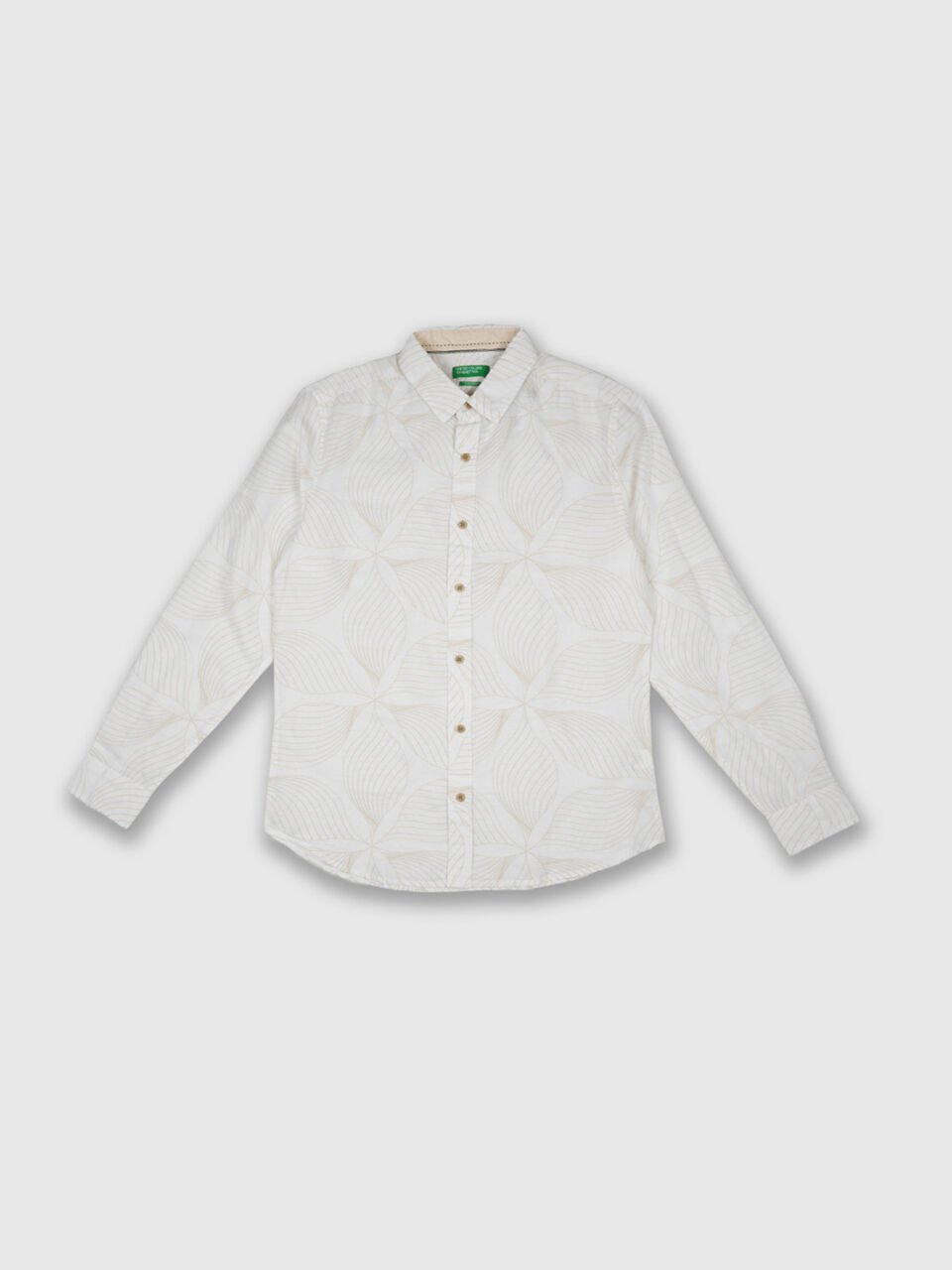 Full Sleeve Linen Exploded Print Shirt image number 1