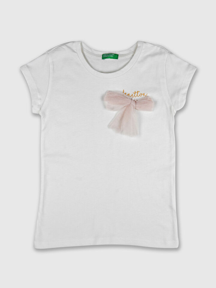 Mesh Bow Tee