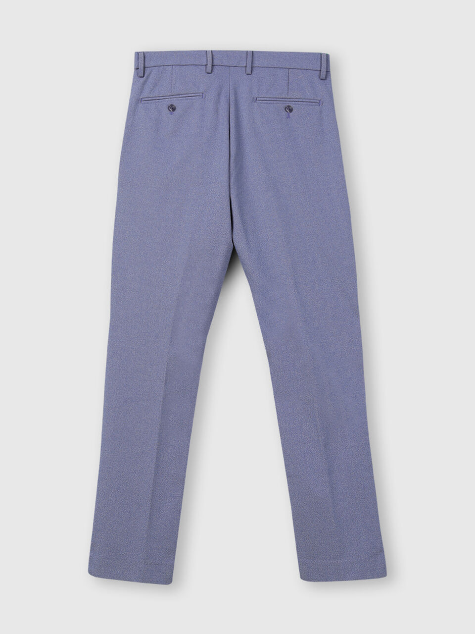 Polyester and Viscose Slim Fit Trousers image number 2