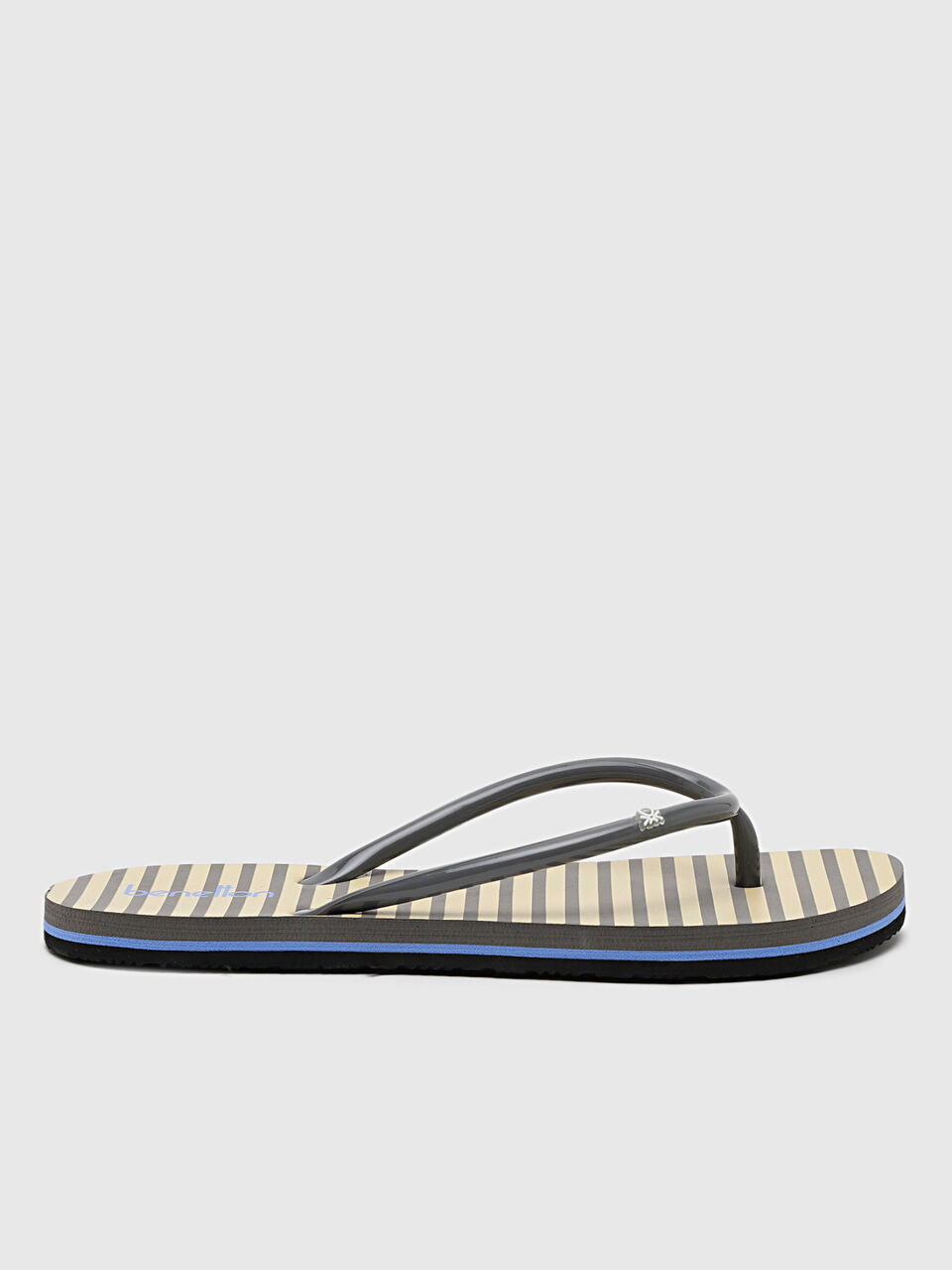 Stripes print flip flops image number 1
