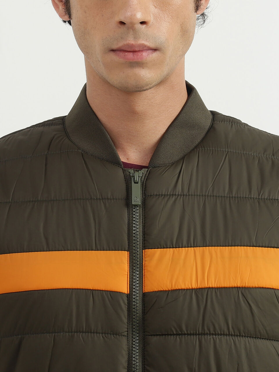 COLOR BLOCK GILET PUFFER JACKET image number null