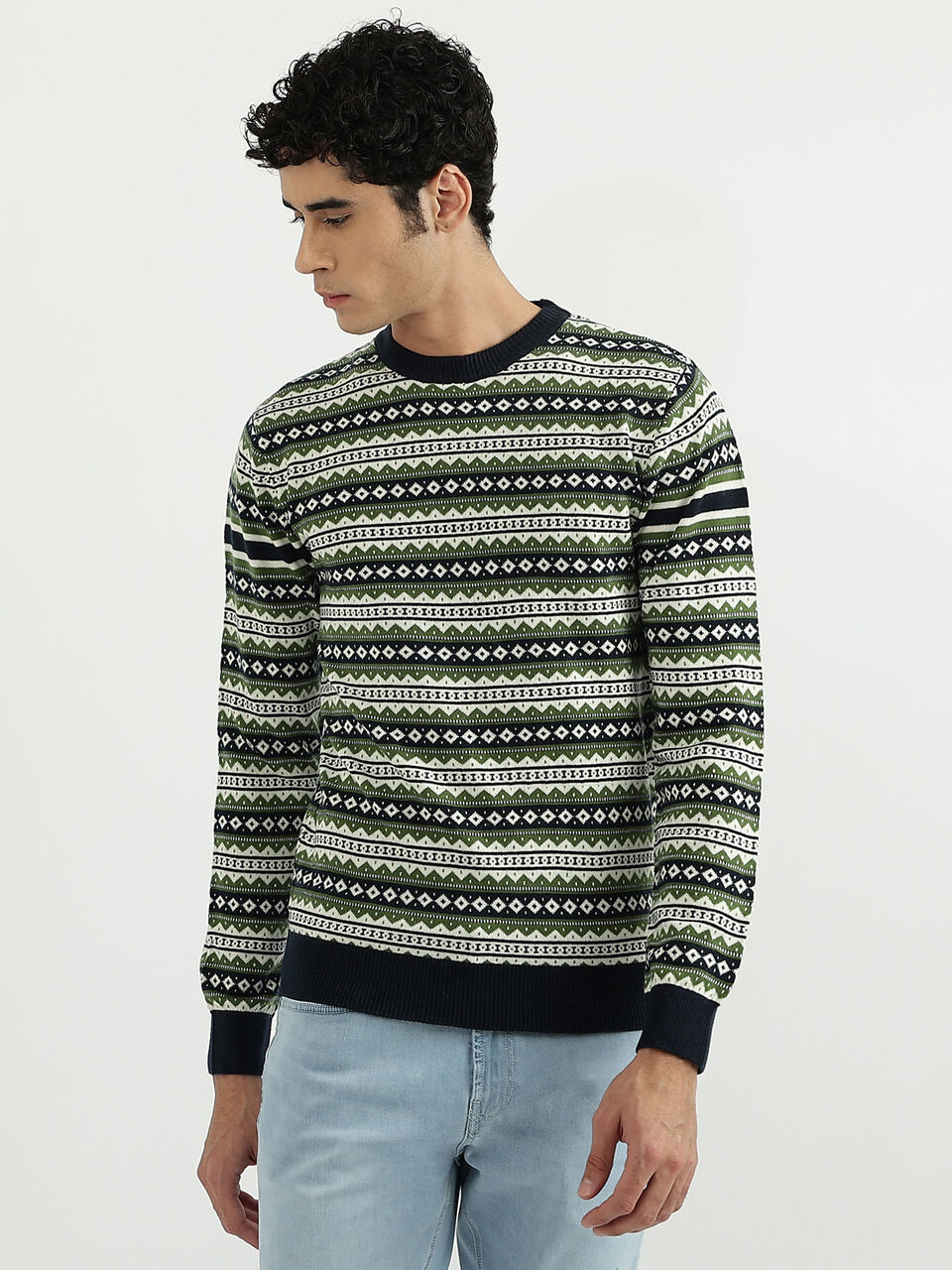 ACROWOOL FAIR ISLE SWEATER image number null