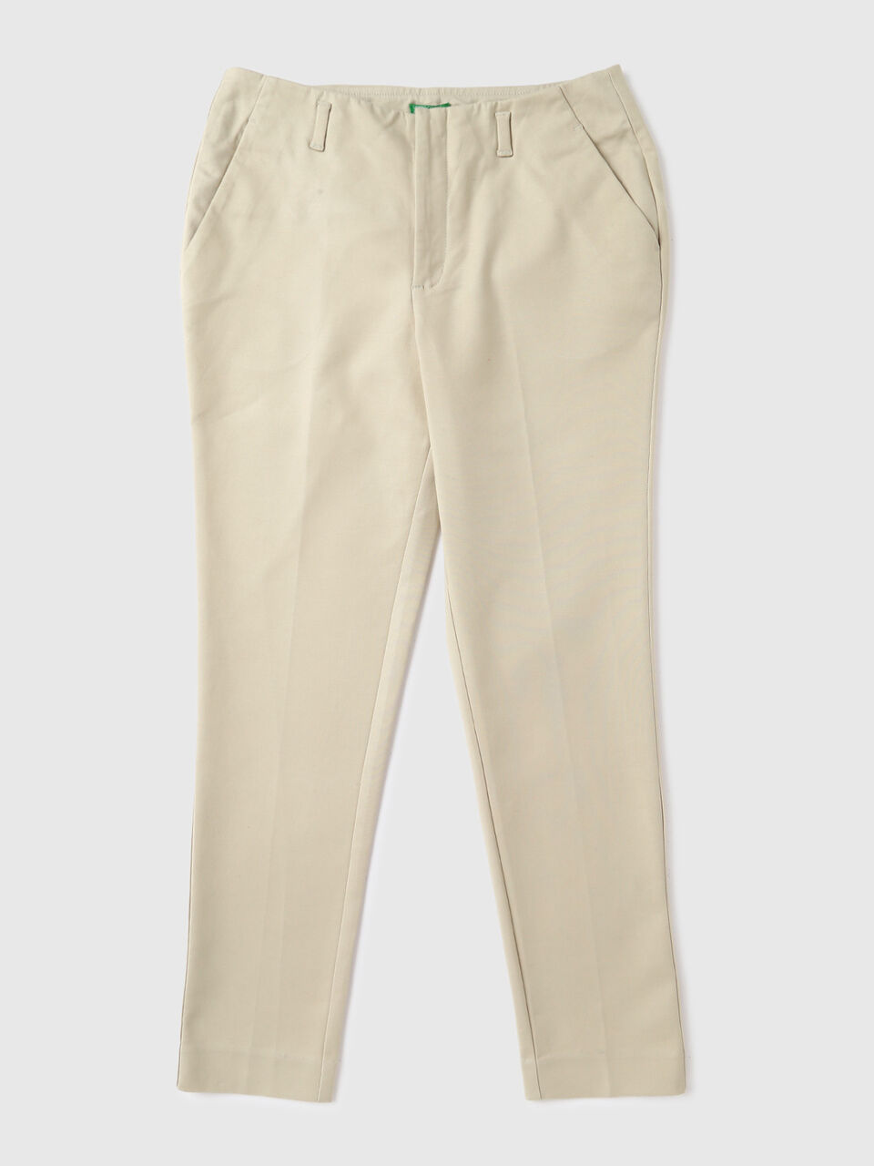 Ankle Length Mid-Rise Belt Trouser Bottom-Solid image number 1
