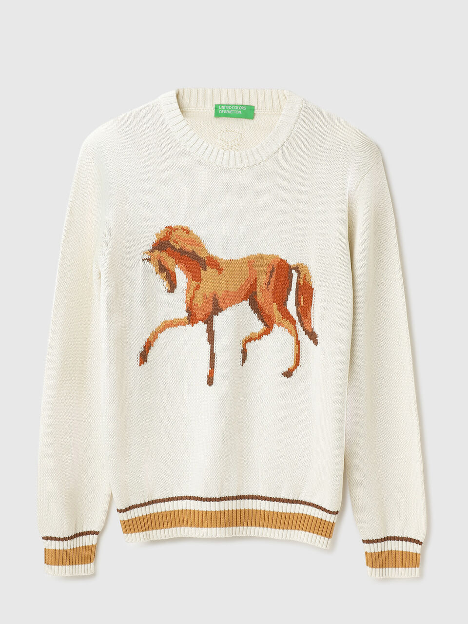 F/S HORSE JACQUARD TRICOT image number 1