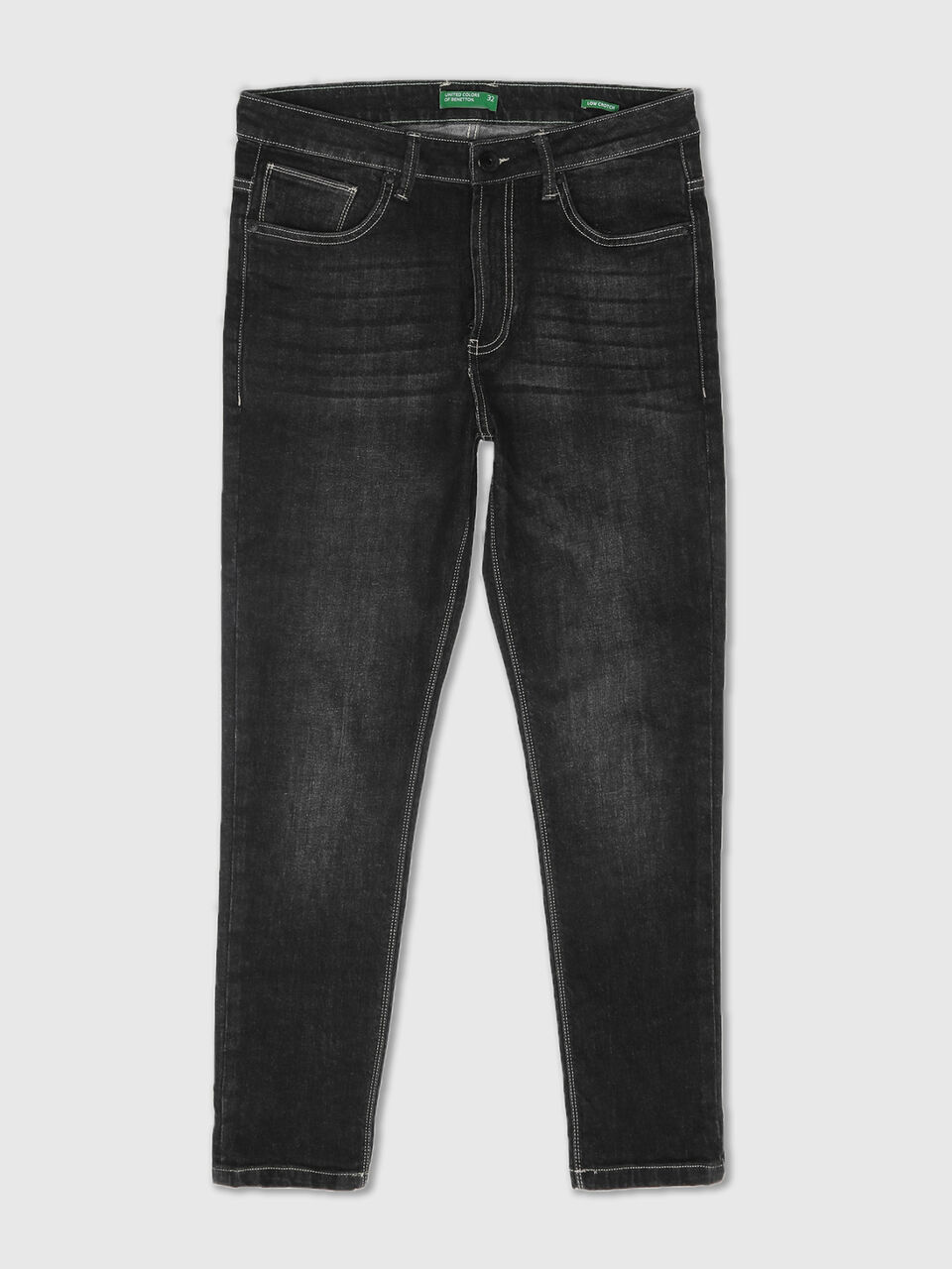 Low Crotch Fit Dk Black Jeans image number 1