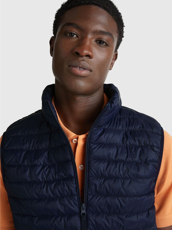 Sleeveless regular fit jacket with padding Men