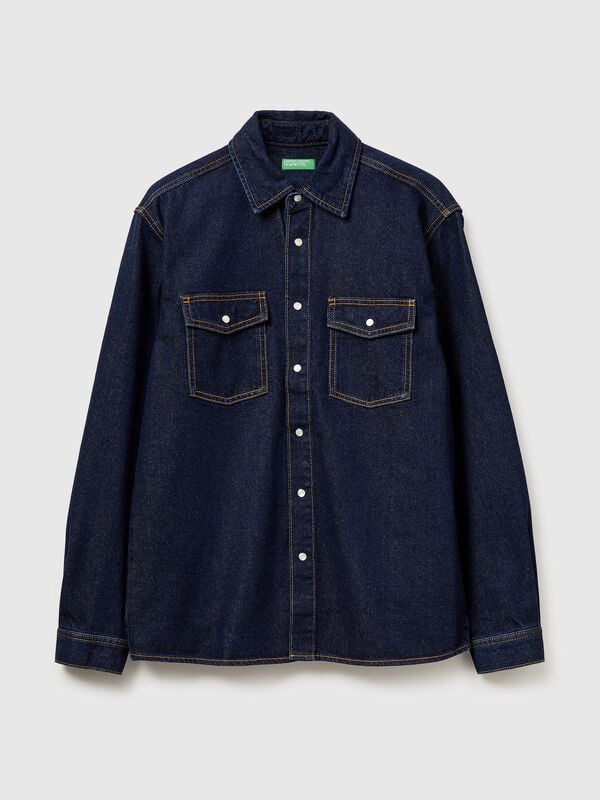 Denim overshirt Men