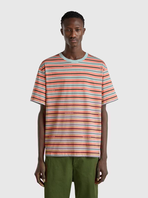 Oversized striped t-shirt Men